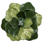 Искусственный цветок Магнолия Folgaria 23 см зеленый, клипса