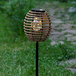 Садовый светильник на солнечной батарее Solar Barnsley 23 см бежевый