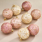 Набор стеклянных шаров Rosolina - Flower Meadow 8 см, 9 шт