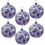 Набор стеклянных шаров Fermo - Пленительная Орхидея 8 см розовый, 12 шт