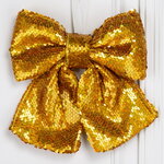 Бант для декора Базиано 22*20 см золотой