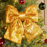 Бант на елку Sparkle Style 22*20 см золотой