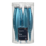 Набор елочных игрушек Сосульки 15 см голубая карамель, 6 шт