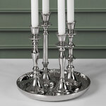 Набор подсвечников-канделябров Бланше на подносе 23 см, 4 шт