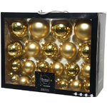 Набор стеклянных шаров Magnifique: Золотой, 6-10 см, 44 шт
