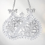 Елочная игрушка Сумочка для Королевы 7 см шампань, подвеска