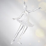 Елочная игрушка Балерина в Белом Платье 13 см, подвеска