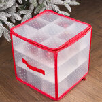 Коробка для елочных шаров и игрушек до 10 см (на 27 шт), 31 см