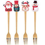 Набор новогодних вилок Christmas Banquet 4 шт