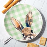 Пасхальное блюдо Пасхальный Зайка 19 см зеленое