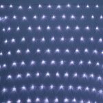 Светодиодная гирлянда сетка 2*1.5 м, 144 холодные белые LED лампы, прозрачный ПВХ, контроллер, IP20