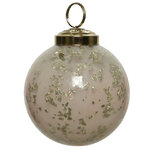 Винтажный елочный шар Lorenza - Розовый Бутон 8 см, стекло