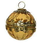 Винтажный елочный шар Шкатулка - Isidora Ambre 9 см, стекло