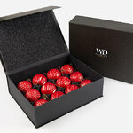 Елочные шары Modern Love 8 см, 12 шт, подарочная коробка, стекло