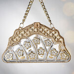 Елочная игрушка Сумочка Леди Эстер 13 см, подвеска