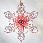 Елочная игрушка Снежинка - Первый снег в Стокгольме 7 см