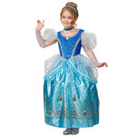 Карнавальный костюм Принцесса Золушка в голубом платье, рост 110 см