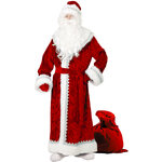 Карнавальный костюм для взрослых Дед Мороз велюровый, 54-56 размер