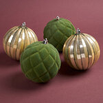 Набор пластиковых шаров Tutte Corde: Роскошь Палаццо 10 см, 4 шт