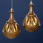 Елочная игрушка Fattura - Antique Cooper 8 см, 2 шт, пластик