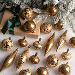 Набор пластиковых шаров Кастелло: Shining Sand 6-14 см, 26 шт