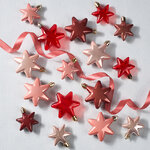 Набор елочных игрушек Звезды: Lovely Xmas 5-6 см, 16 шт, пластик, подвеска
