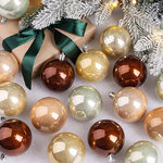 Коллекция пластиковых шаров Salute - Эдемскй Жемчуг 6 см, 16 шт