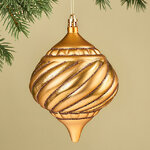 Елочная игрушка Golden Ramona 14 см золотая, пластик