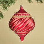 Елочная игрушка Vermilion Ramona 14 см красная, пластик