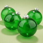 Елочные ПЭТ шары Albertine - Green Christmas 10 см, 4 шт