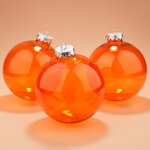 Елочные ПЭТ шары Albertine - Flaming Sky 15 см 3 шт