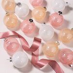 Елочные шары Bubble: Царское Суфле 6 см, 15 шт, стекло