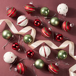 Набор стеклянных шаров Christmas Candy: Wonderful Time, 4-6 см, 20 шт