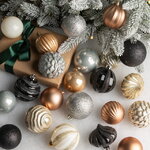 Набор пластиковых шаров Magic Suite: Вечер в стиле Гэтсби, 6-7 см, 60 шт