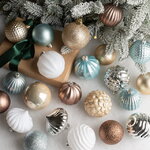 Набор пластиковых шаров Magic Suite: Морозный Рассвет, 6-7 см, 60 шт