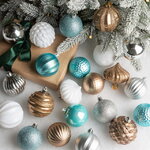 Набор пластиковых шаров Magic Suite: Обаяние Арктики, 6-7 см, 60 шт