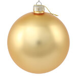 Стеклянный елочный шар Royal Classic 15 см, золотой матовый