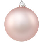 Стеклянный елочный шар Royal Classic 15 см, розовый бутон матовый