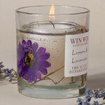 Ароматическая свеча в стакане Win Collection - Лимон и Лаванда 9 см