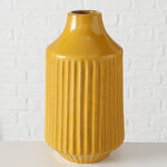 Керамическая ваза Оливия 20 см горчичная