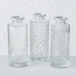 Набор стеклянных ваз Рошель Кристал 13 см, 3 шт