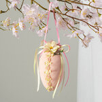 Винтажное подвесное украшение Яйцо Luciano 10 см, подвеска