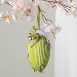 Винтажное подвесное украшение Яйцо Rosabella 10 см, подвеска