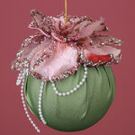 Винтажный елочный шар Фессалия 13 см