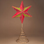 Вифлеемская Звезда на елку Наварра 30 см красная