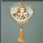 Винтажная елочная игрушка Лукавый Купидон - Pushkin Polonaise 25 см, подвеска