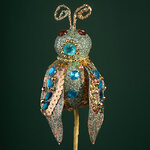 Елочная игрушка Пчела Сокровищницы Адама - Лес Саксен 13 см, клипса