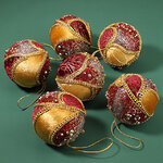 Набор винтажных елочных шаров Regno: Lyonesse Сaprice 8 см, 6 шт