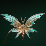 Елочная игрушка Бабочка Терезия 22 см, клипса