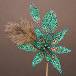 Искусственная пуансеттия Pavo Mira 25 см, клипса